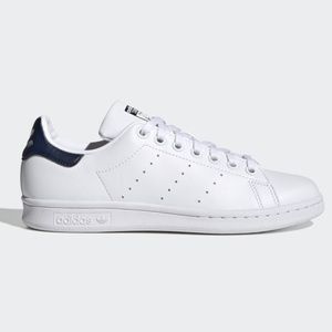 Adidas Stan Smith Sneakers - White w/ Navy Accent